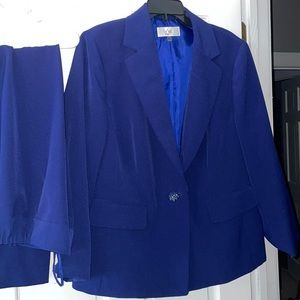 Le Suit Woman 18w 2 piece suit jacket and pants Elastic waist